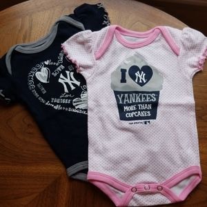 Bundle of Yankees onesies